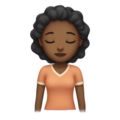 Black girl sleeping  sticker