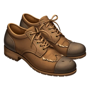 Worn torn Shoes sticker