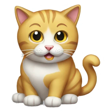 Money power cat sticker