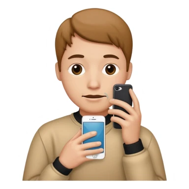 horizontal iphone under the chin sticker