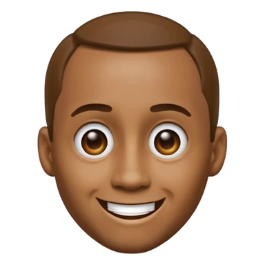 Diddy as a smiling cartoon face emoji sticker