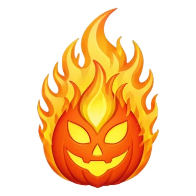ancient symbol of fire wrath sticker