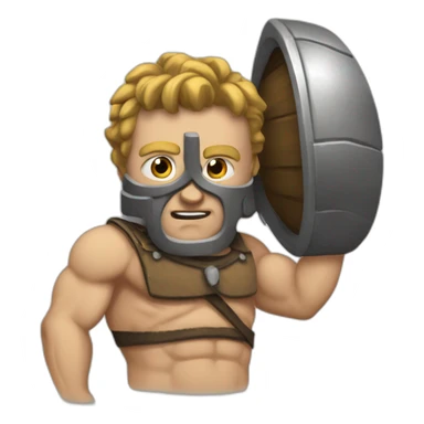 Spartiate-muscle sticker