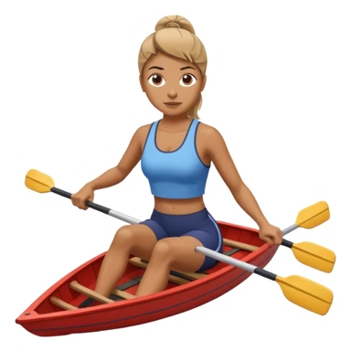 women workout  rowing  sticker
