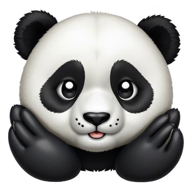 Panda face palm  sticker