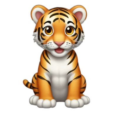 Baby tiger sticker