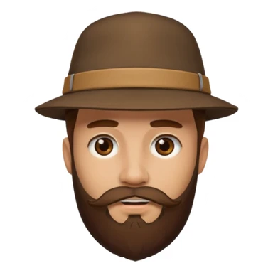 a man with hat and face piercing and bearded sticker