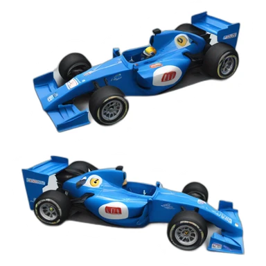 Alpine f1 car punk and bleu  sticker