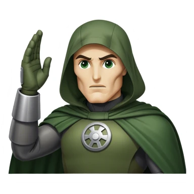 Dr doom saluting sticker