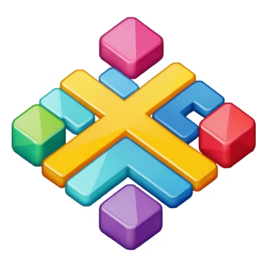 Cross stitch  sticker