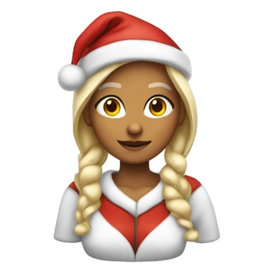 Santa Claus girl sticker