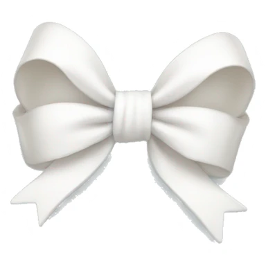 Cute white mini bow sticker