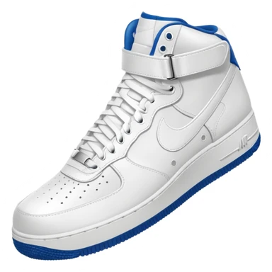 Nike Air Force sneakers, simple, white, iconic silhouette, no text sticker