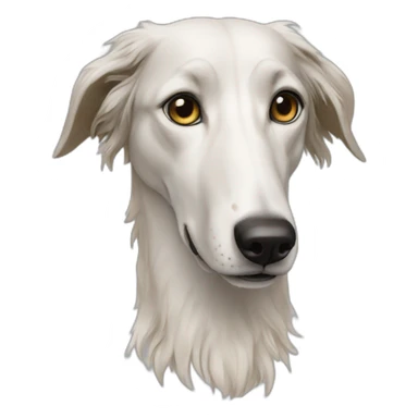 Borzoi human sticker