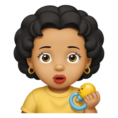 dark yellow baby, maggie simpson. sticker