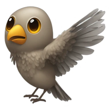 A bird kill a man sticker