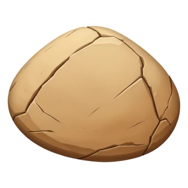 round tan desert rock, smooth and rounded, tan desert color sticker