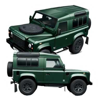Land rover defender 90 dark green sticker