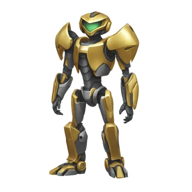 Metallic medabot-raptor full body sticker