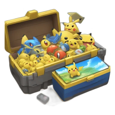 Pokemon Game Case Legendary Epic Random Loot Treasure sticker