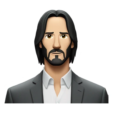 john wick in heaven sticker