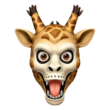The killer from scream in the scream mask which giraffe ears sticker