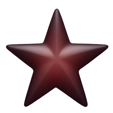 Dark red star sticker