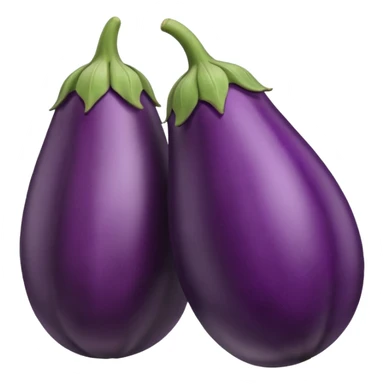 Eggplant with veins vascular sticker