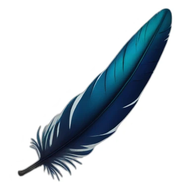 Peakcock text feather imogi sticker