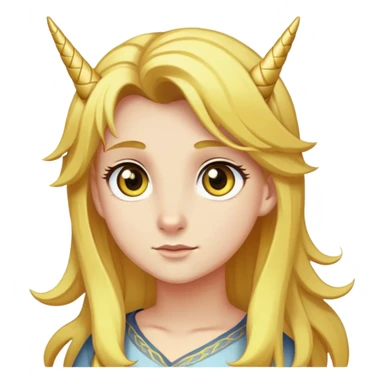 yellowish alicorn, golden eyes, straw-colored hair, haughty gaze sticker