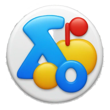 White circle inside ".ec", point colour yellow, letter "e" colour blue and letter "c" colour red sticker