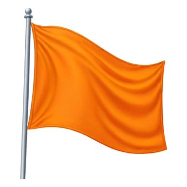 Orange flag sticker