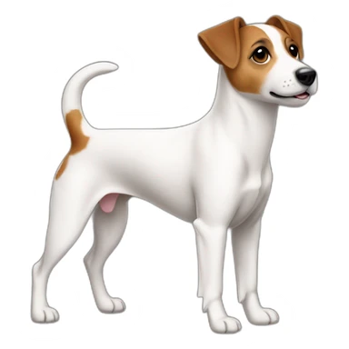 dog Jack Russell Terrier full body sticker