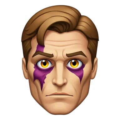 Two-face harvey dent sticker