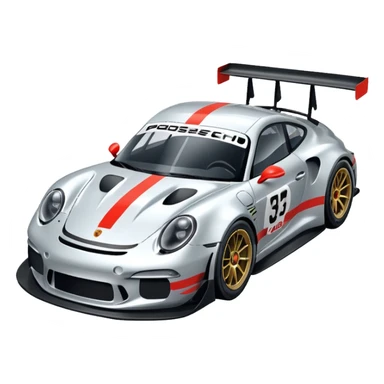 porsche gt3 racecar sticker