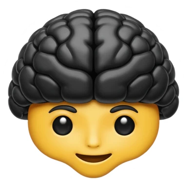 A full black brain emoji i can put in my bio sticker