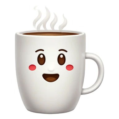 white mug with coffee inside sticker