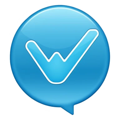 Blue colored tick  like instagram blue tick  sticker