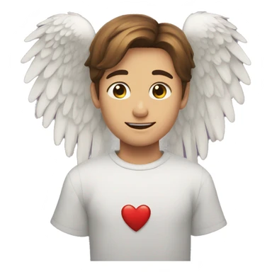 corazon con alas sticker