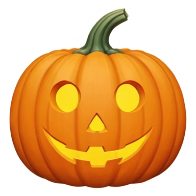 Halloween pumpkin pastel orange sticker