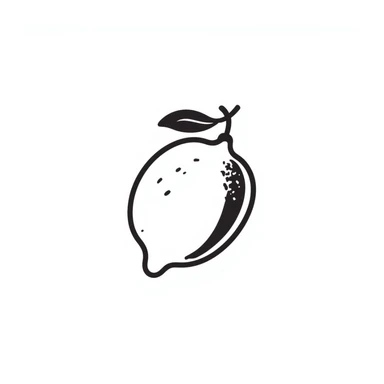 A simple lemon sticker