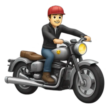 Pierre palmade sur une moto sticker