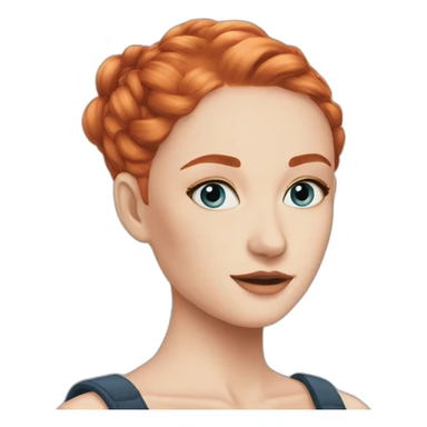 vera blue hair sticker