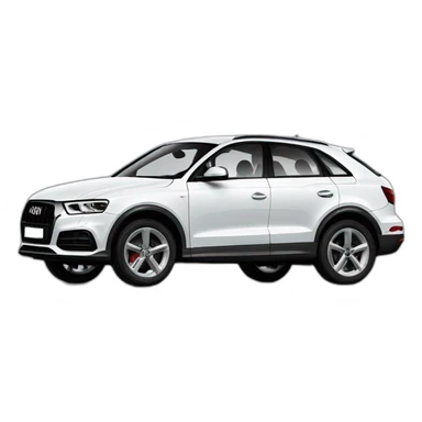 audi q3 noire sticker