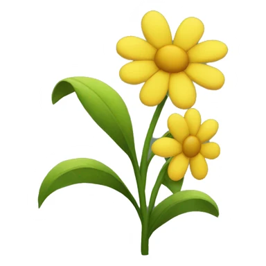 Yellow flowers sticker