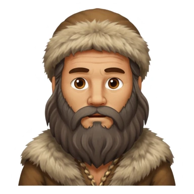 Bearded Stone Age Man – Long beard, fur clothes


 sticker
