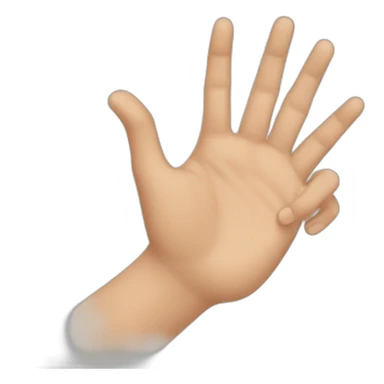 hand doing the phon sign with rings on every fingers sticker