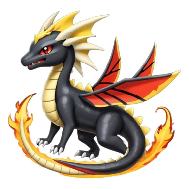 Meloetta-Salandit-Giratina-Nargacuga-Pokémon-Fakémon-fusion-hybrid-creature sticker