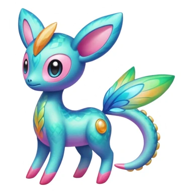 Colorful Exotic Azelf-Mezprit-Uxie-Meloetta-Vernid-Trico-Kirby-Fakémon-creature-hybrid sticker
