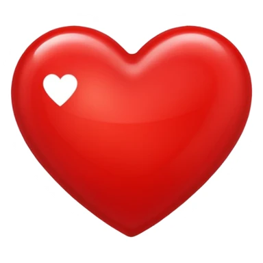 A red heart with a "J" in it sticker